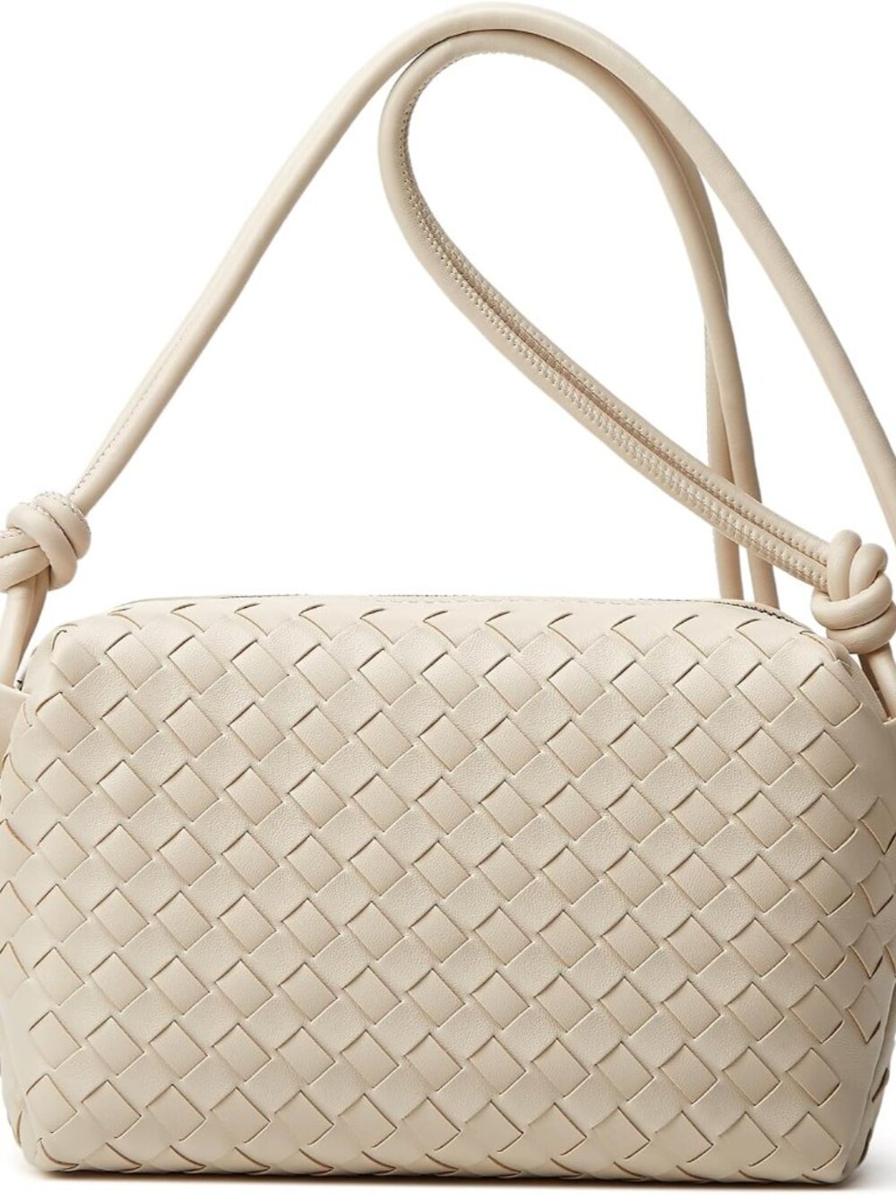 Woven Crossbody Bag for Women: Classic Handwoven Vegan Leather Bag - Effortless